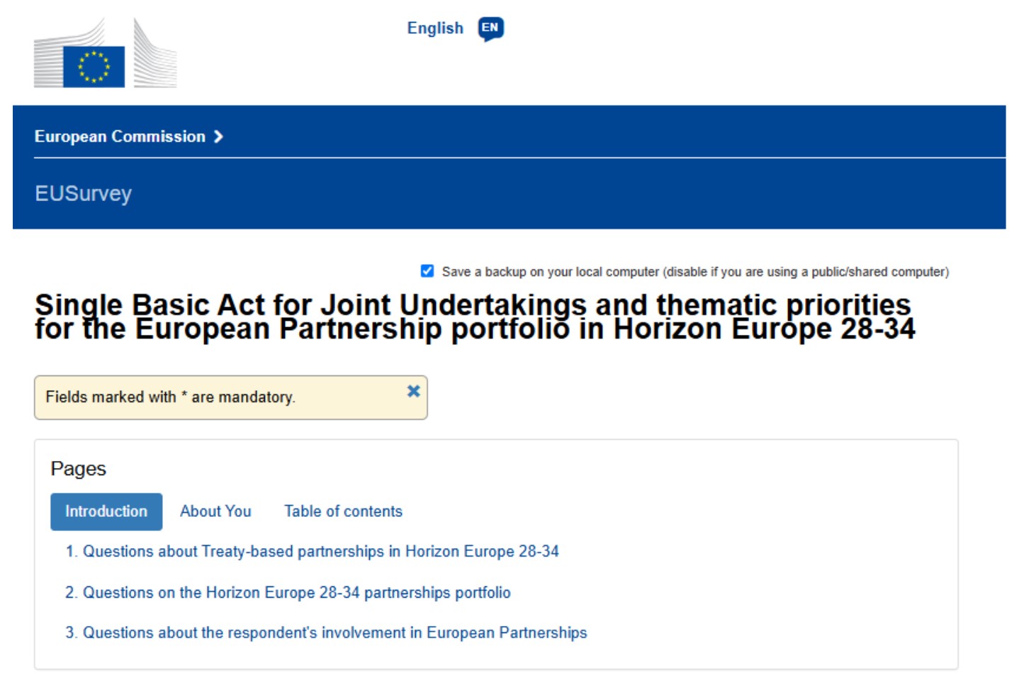 Consultation screenshot